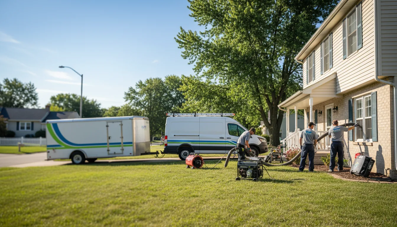 Flooded Basement Restoration And Cleanup With Repair in Manchester, IA near me